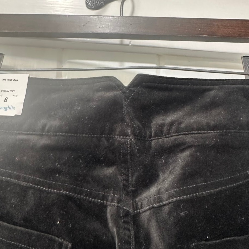 J. McLaughlin Women Hasting Jeans Size 6 Black Sailor Button Front High Rise NEW - Picture 6 of 11